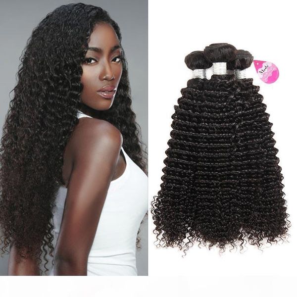 

10a brazilian curly hair weave 3 bundles virgin kinkys curly human hair weave 100% unprocessed hair weft extensions natural black color