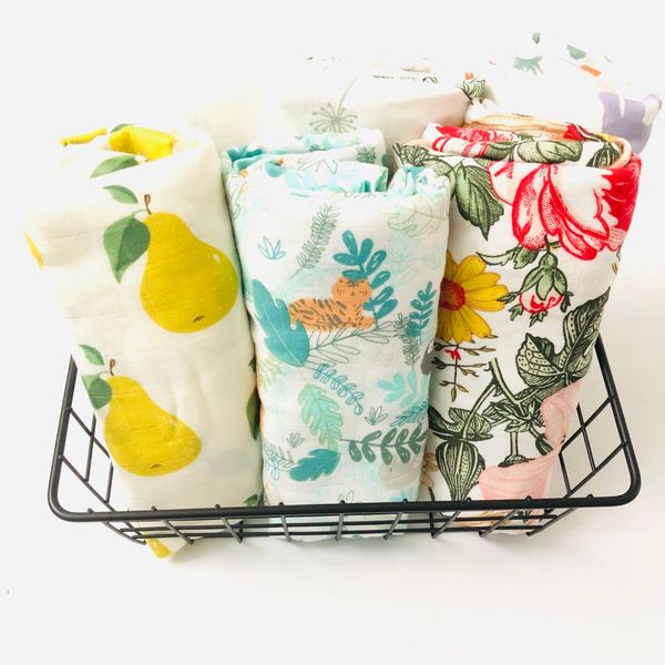 

lemon baby swaddle baby muslin blankets quality better than aden anais baby multi-use cotton/bamboo blanket infant wrap lj201014