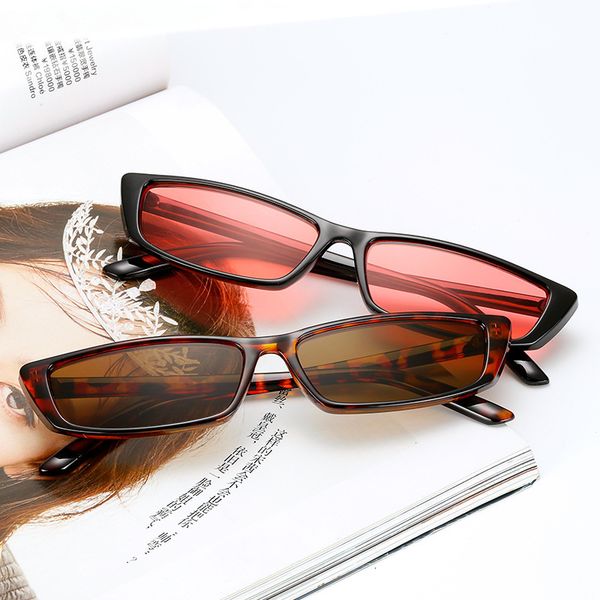 

square small frame black sunglasses, women's fashion designer jjkd, White;black