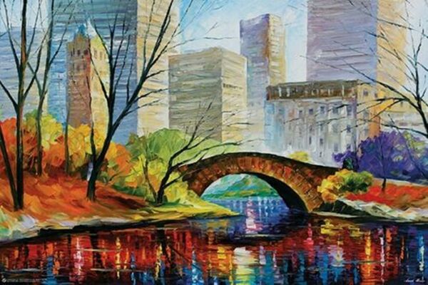 

центральный парк - леонид afremov home decor расписанную hd печать картины маслом на холсте стены искусства картины для гостиной 201007