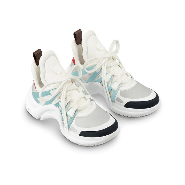 

2020 new fashion casual blue red white men women leather sneakers mesh black bow platform shoes outdoor arch womens designer sneakers 35-45