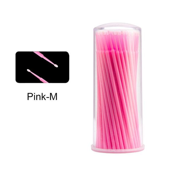 

100pcs/lot disposable eyelash brushes swab microbrushes eyelash extension tools individual eyelashes removing tools applicators swab wmteeg