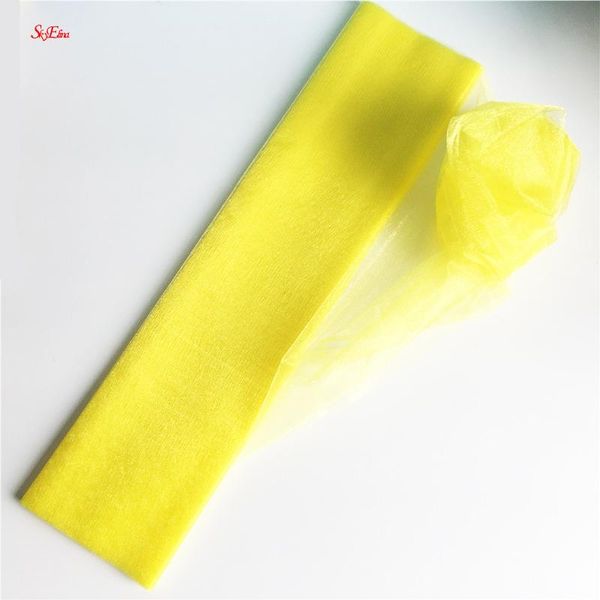 

decorative flowers & wreaths wedding decoration 48cm * 10m transparent snow yarn gauze elements crystal silk flower party supplies 5zsh015-1