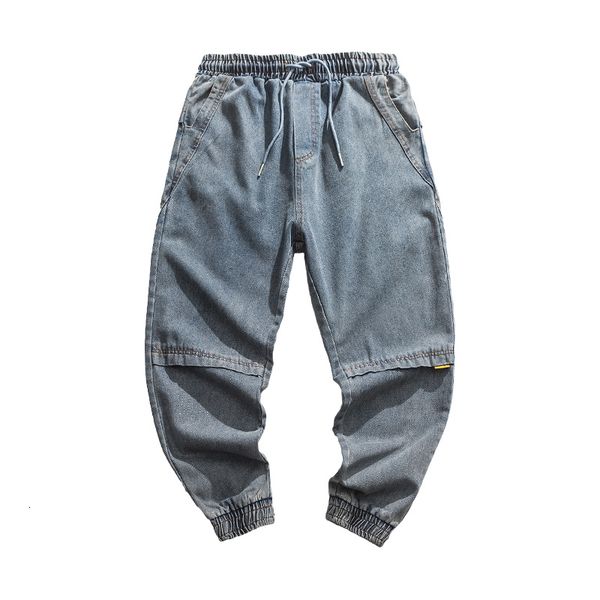 

2021 new newly fashion loose fit spliced designer denim cargo pants japanese vintage hip hop jeans men joggers 9i89, Blue