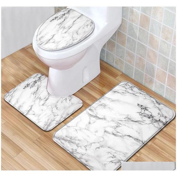 

marble pattern and shower curtain set bath rug 3pcs bathroom mat set anti slip carpet bath mat alfombra ducha a qylnpy ppshop01