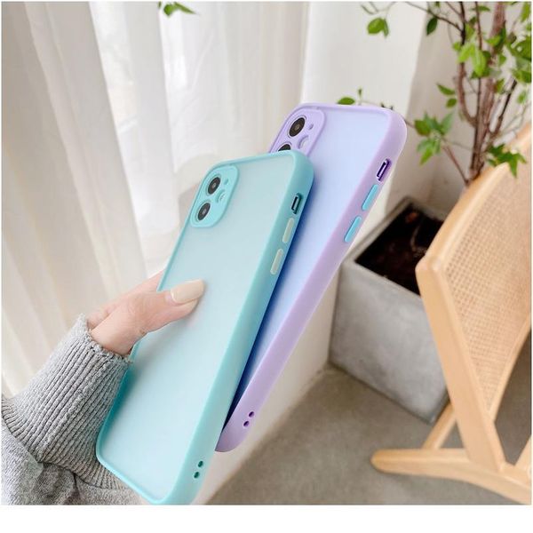 

sile matte bumper phone case for iphone 12 11 pro xr x xs max mini 6s 6 8 7 plus se2 tra bbyovb
