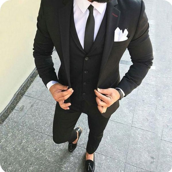 

men suits black wedding suits for men bridegroom tuxedos business slim fit casual groom wear prom blazer man jacket costume1, White;black