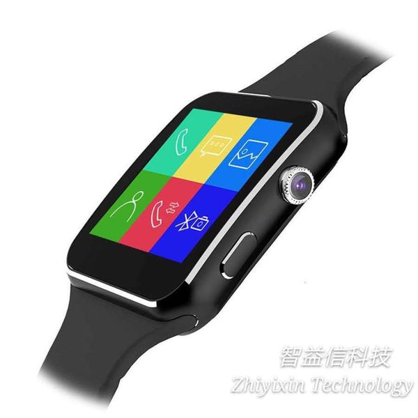 

selling bluetooth plug in sport phone x6 smart watch straight