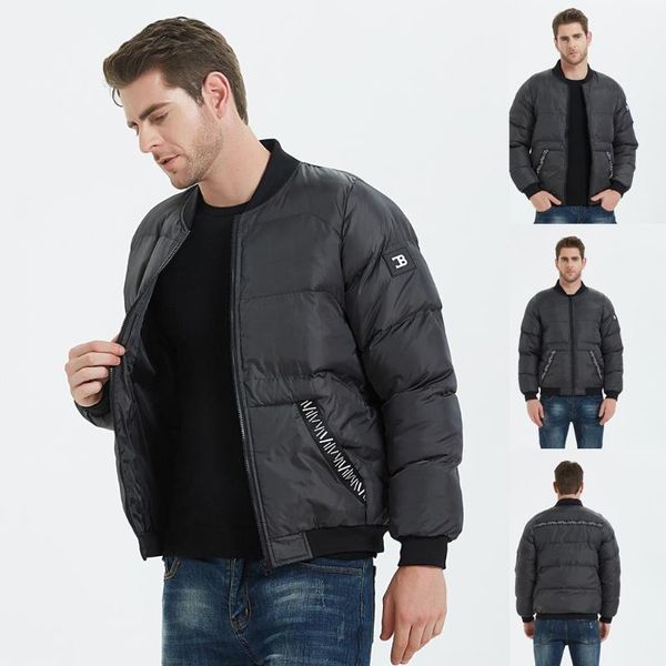 

streetwear chaqueta hombre fashion jacket men autumn thick paragraph casual stand collar baseball uniform men jacket erkek mont, Black;brown