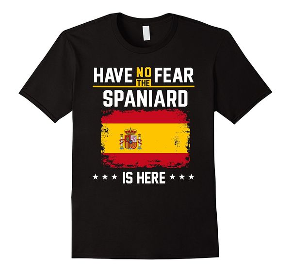 

new summer cool tee shirt spain flag t-shirt have no fear spainiard vintage shirt funny t-shirt sport hooded sweatshirt hoodie