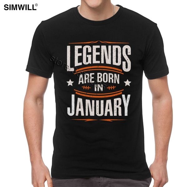

sport vintage legends are born in january t shirt men cotton birthday gift idea tee short sleeves casual summer t-shirt oversized