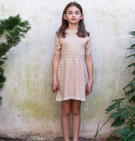 

new children baby knitting sweater dress, princess fashion pullovers sweaters 4 pieces/lot, wholesale, Blue