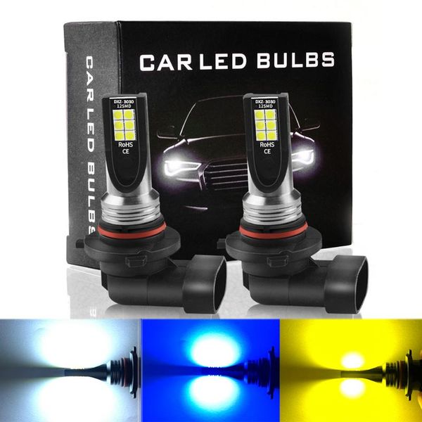 

2pcs h8 h11 led fog lights bulb 9006 9005 h4 h7 3030 12smd 6500k white 8000k 3000k car driving running lamp auto light 12v 24v