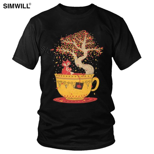 

fall is here tshirt fashion urban tee short sleeves crew neck tree animal fox trend summer graphic hooded sweatshirt hoodie men t shirt