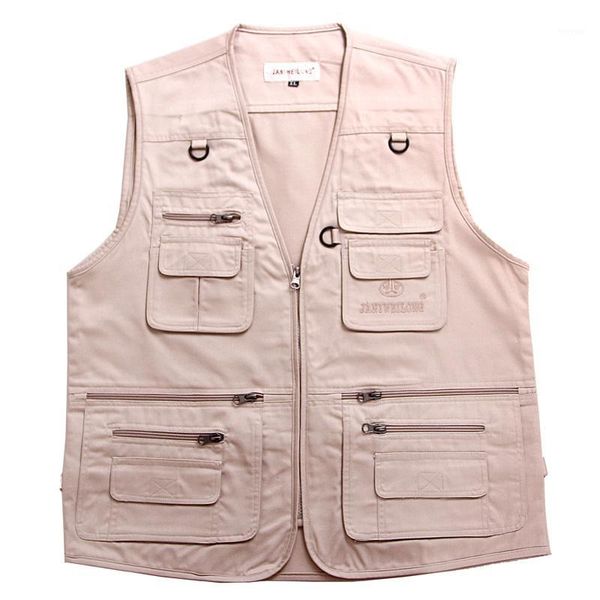 

2020 male autumn vest pocket cotton v-neck zippers1, Black;white