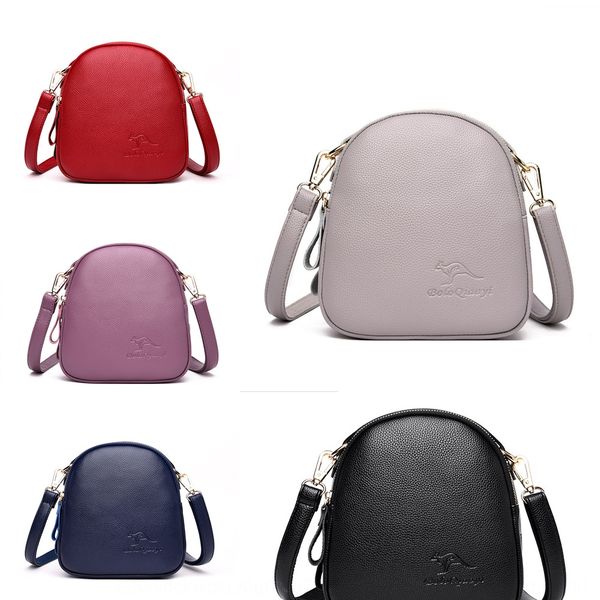 

2019 new women's korean version of versatile one messenger bagshoulder shoulder bagbag fashionable atmosphere soft leather portable bag
