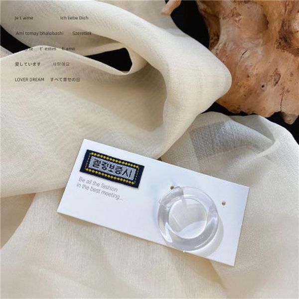 

aomu 1шт 2020 chic solid color акриловые смолы кольца геометрическая нерегулярное круглые прозрачные цвета кольца ювелирные подарки sqcbrr d, Silver