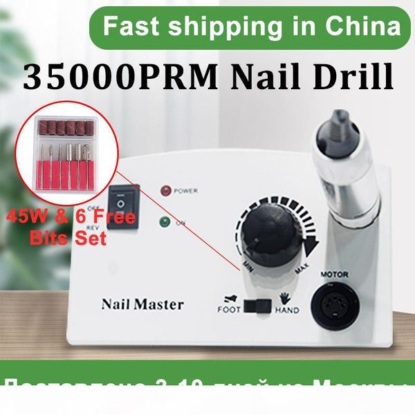 

35000 rpm electric nail drill manicure ceramic nail drill bits pedicure milling cutter for files electric manicure tools