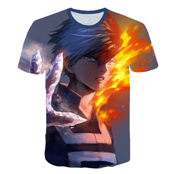 

new anime my hero academia boku no hero hipster cosplay boys skateboard 3d print shirts kawaii aesthetic comics men clothing