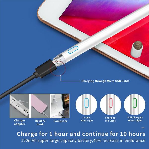 

2020 universal smartphone pen for stylus android lenovo xiaomi samsung tablet pen touch screen drawing pen for stylus ipad iphone