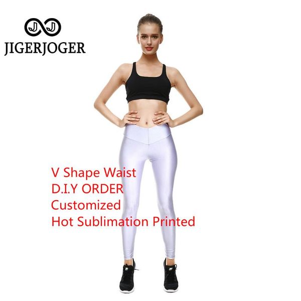 

высокая jigerjoger diy v форма waistband лосины настроить 3d печать йога поножи завод груза падения, White;red