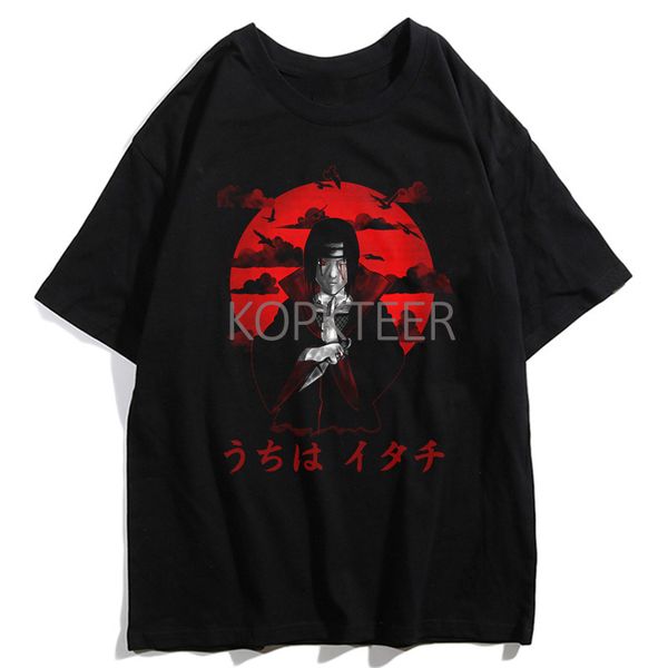 

naruto skull kakashi uchiha itachi sasuke kurama japanese anime cartoon print cool streetwear hip hop tee sweatshirt hoodie men t shirt