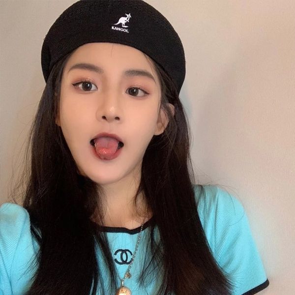 

bvki summer beach sunhat fedora kids straw hat gangster kangaroo trilby fit for cap children, Brown;gray