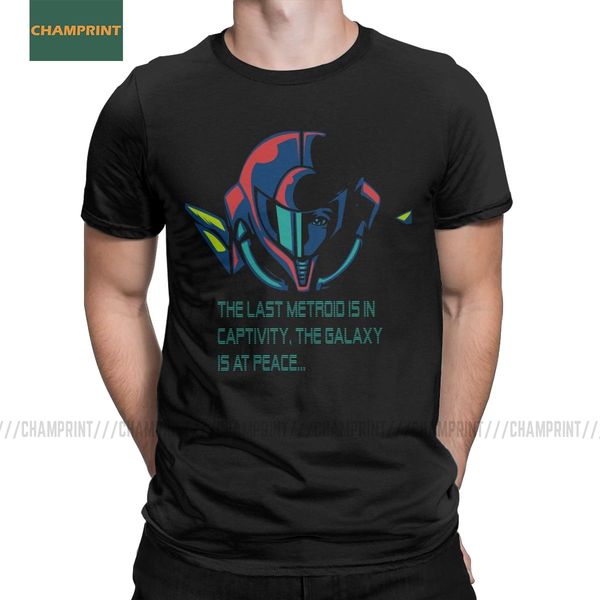 

sport novelty super metroid t-shirts men cotton t shirt samus wars aran prime snes ridley zebes game short sleeve tee shirt printing
