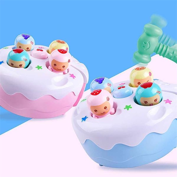

leadingstar electric play cake fruit hammer hamster music toys children family games funny toy baby kids educational toys 30 y200428