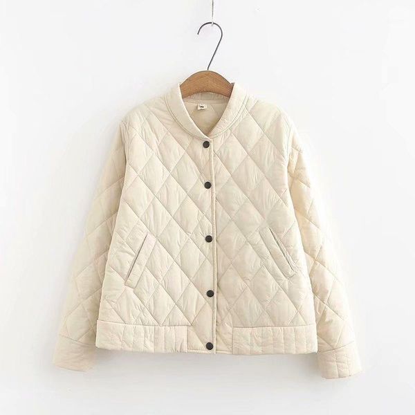 

plus size xl-4xl women's short jackets full cotton long sleeved cotton autumn winter coats casual outwear1, Black;brown