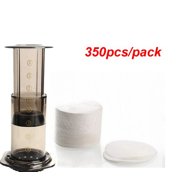 

micro-filters 350pcs/pack french press coffee maker reusable professional filter paper for yuropress/aeropress coffee tools