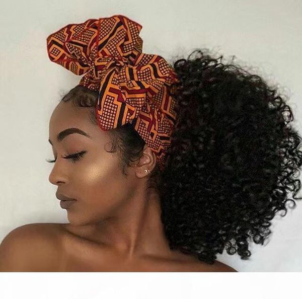 

kinky curly ponytail for black women natural black remy hair 1 piece 140g clip in ponytails drawstring 100% human hair pony tail hairpiece