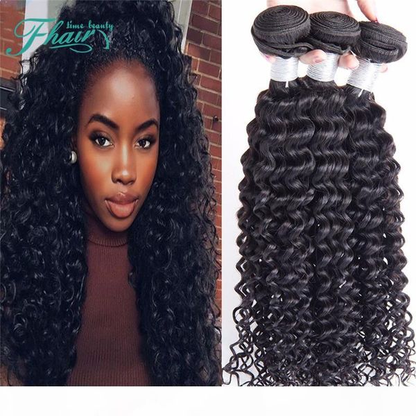 

price grade 7a 10-30 inch deep wave hair weaves 3bundles lot full head malaysian wavy hair natural 1b human hair, Black