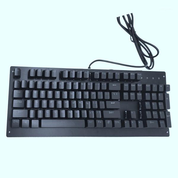 

mechanical gaming keyboard with rgb backlight & tactile blue switches, 104-key anti-ghosting wired keyboard1