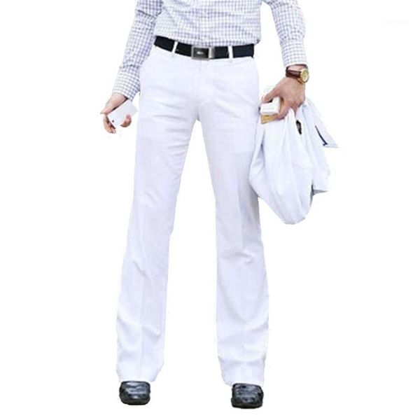 

men's pants gxxh 2021 men's flared trousers formal bell bottom pant dance white suit size 28 29 30 31 32 33 34 36 371, Black