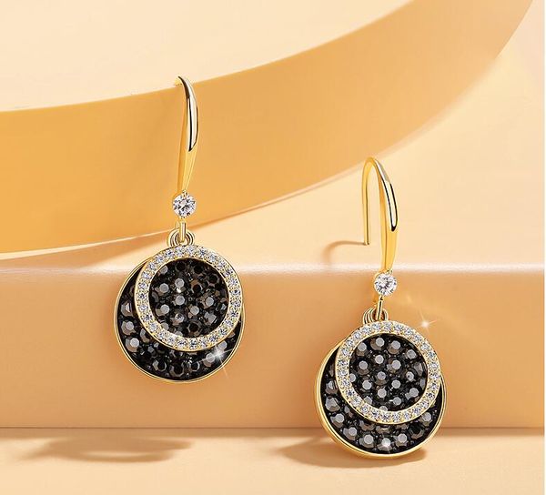 

2020 новая мода американских ретро круг серьги веб-знаменитость южной кореи темперамент круглое лицо похудение серьги женщина 152, Silver