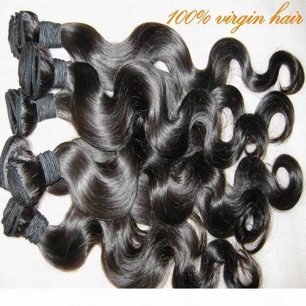 

8a pure virgin burmese body wave hair weave 12"-28" season end promotion 4pcs lot new style, Black