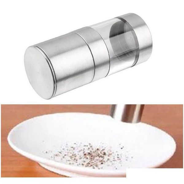 

stainless steel pepper mill grinder manual salt portable kitchen mill muller home kitchen tool spice sauce pepper mill grinder ffa2808 h49p