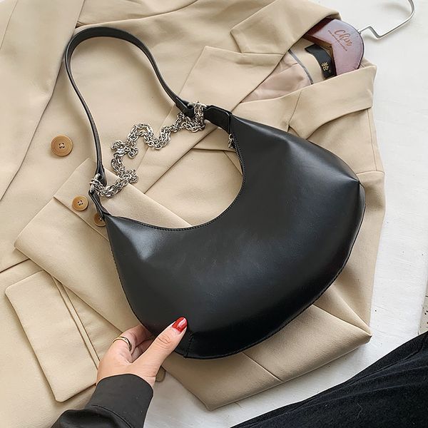 

designer branded small half moon pu leather shoulder crossbody bags for women 2020 trend handbags travel trending hand bag c1019