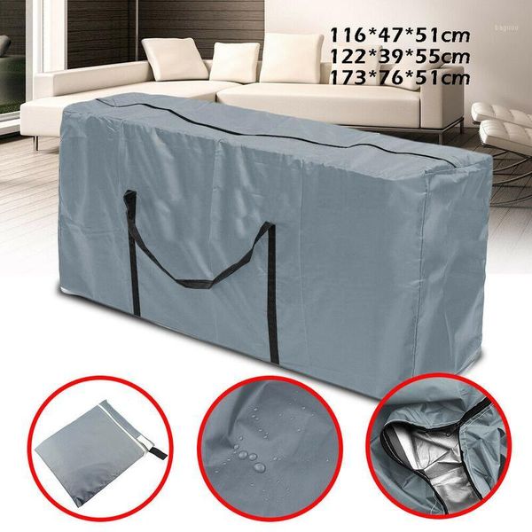 

grey large waterproof furniture cushion storage bag outdoor garden zipper dustproof protective cover christmas tree storage bag1