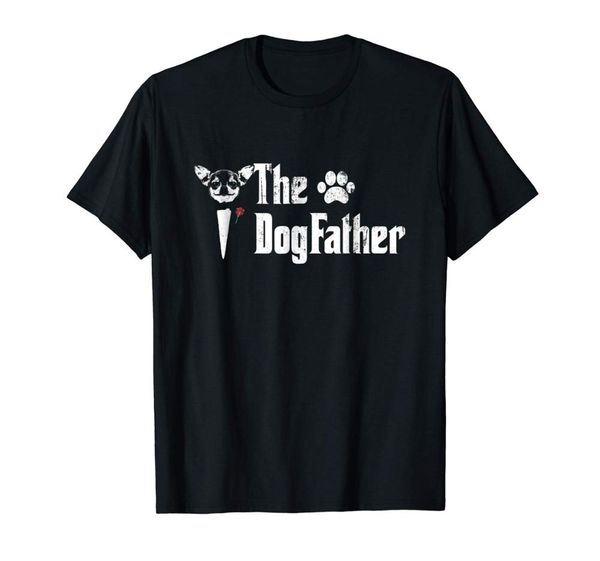 

mens the dogfather chihuahua dog dad father's day gift teenage natural printed fashion round collar hooded sweatshirt hoodie men t shir