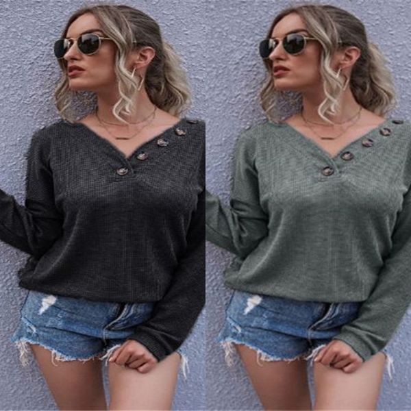 

bn6og autumn and winter loose long sleeve v-neck casual loose autumn long women's clothing knit and winter new sweater sleeve v-neck ca, White