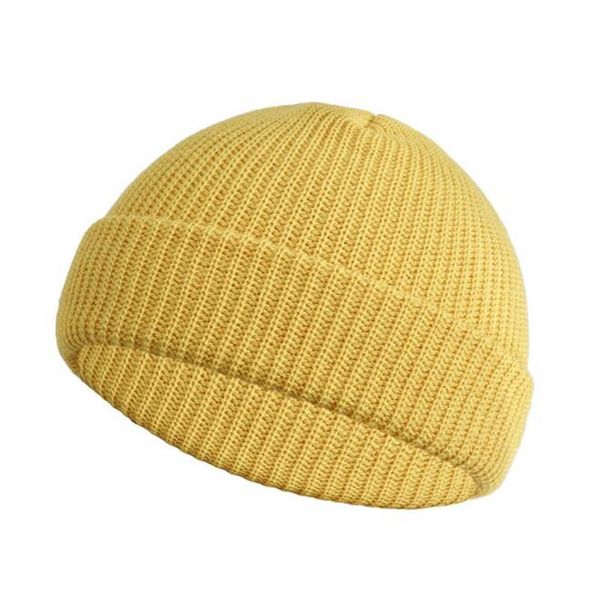 

ball caps fashion men's beanie winter knit hat boy skullcap sailor cap cuffs retro navy short solid color autumn warm, Blue;gray