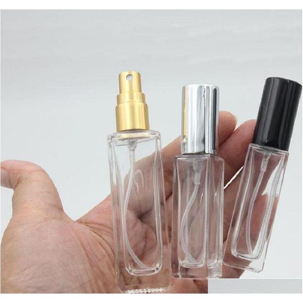 

10ml clear portable glass perfume spray bottles empty cosmetic containers with atomizer gold silver qylmih bbgargden