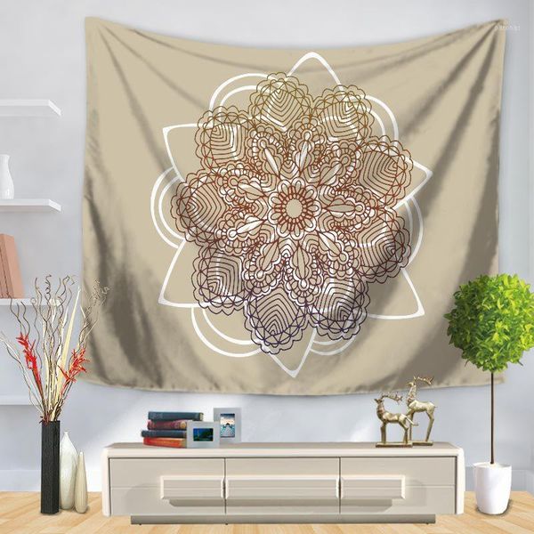 

tapestries fashion mandala tapestry wall hanging bohemian beach mat polyester blanket yoga home bedroom art carpet1