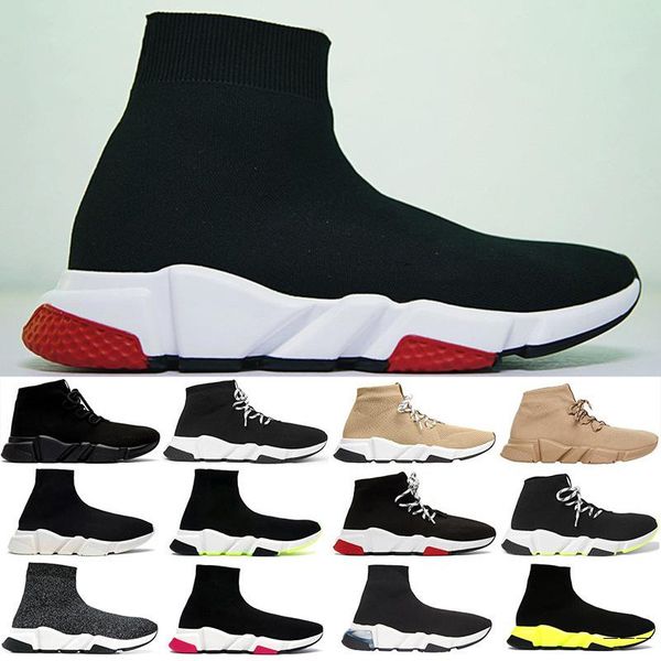 

platform triple paris sock shoes speed trainers black white casual shoes for men women oero women boots sneakers sport fg6p