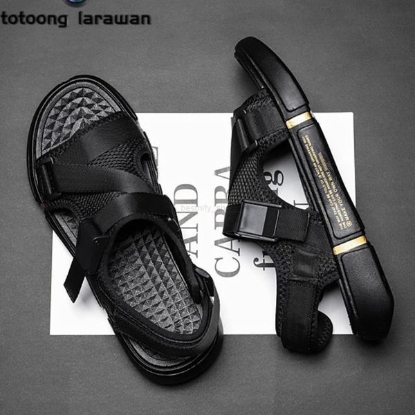 

casual men's sandals breathable and comfortable 2213, Black