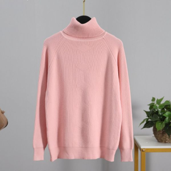 

2021 new women's warm winter and thick christmas jumpers with ribs pull up cdiv, White;black