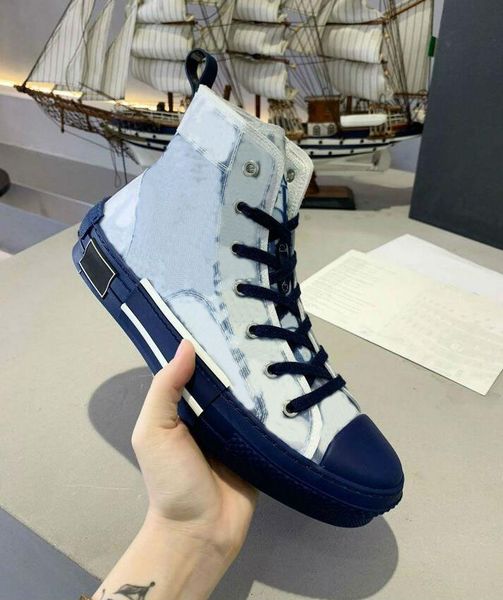

b23 designer sneakers women shoes obliques leather 19ss flowers technical outdoor casual, Black
