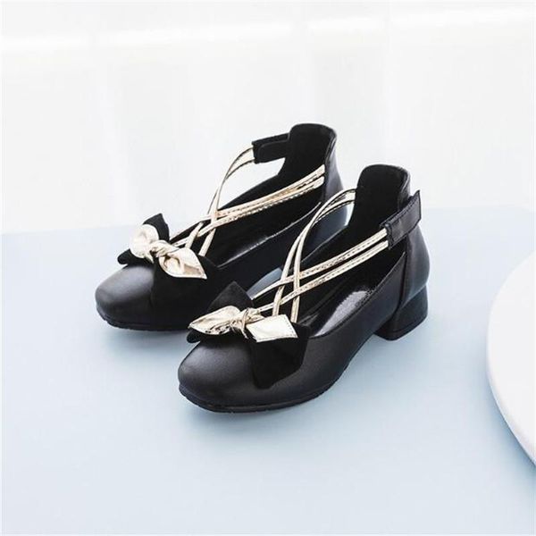 

new spring girls dance shoes princess fashion high heeled performance student party bow children shoes kids baby toddler 03 wmtqoi xhlove, Black